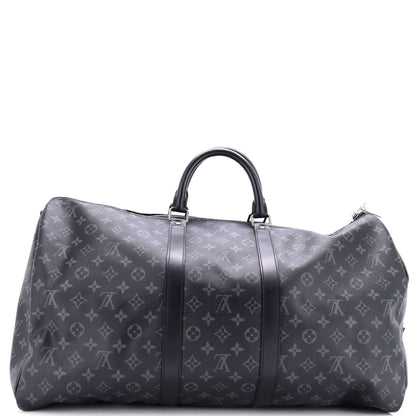 Louis Vuitton Keepall Bandouliere Bag Monogram Eclipse Canvas 55