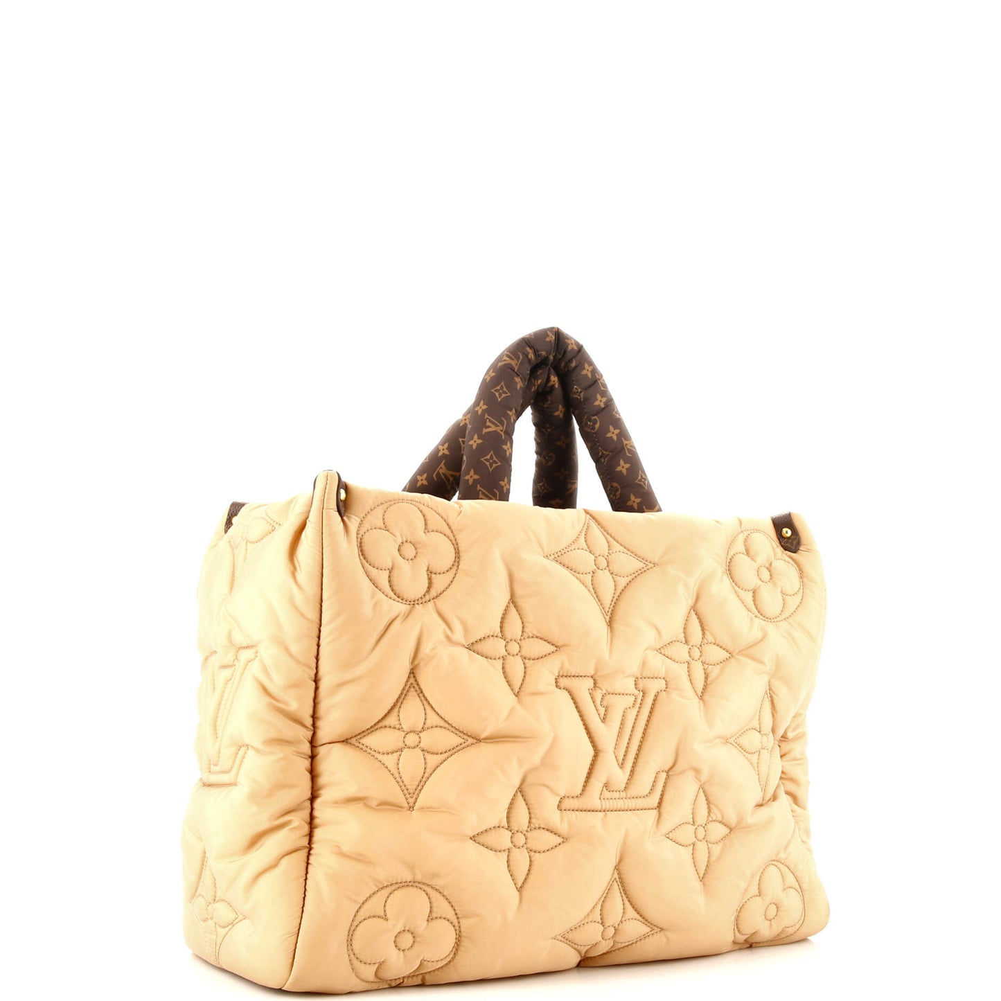 Louis Vuitton Pillow OnTheGo Tote Monogram Quilted Econyl Nylon GM