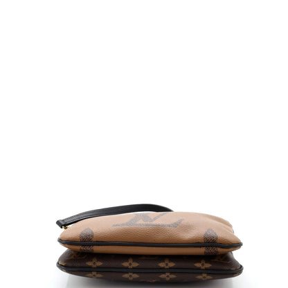 Louis Vuitton Double Zip Pochette Reverse Monogram Giant