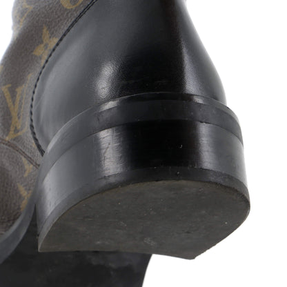 Louis Vuitton Women's Wonderland Flat Ranger Boots Monogram Canvas and Leather