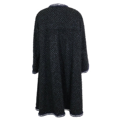 Chanel 22AW P73170V64561 Bijou Button Rayon Long Coat