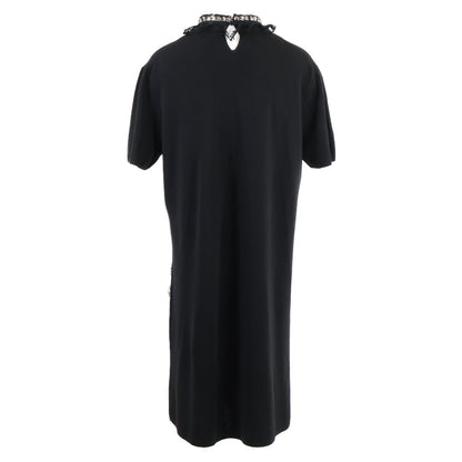 Louis Vuitton Fringe Trim Knit Wool Dress