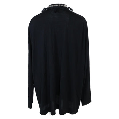 Louis Vuitton Wool Fringe Trim Cardigan