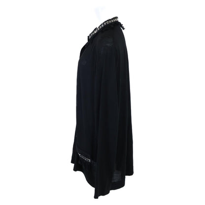 Louis Vuitton Wool Fringe Trim Cardigan