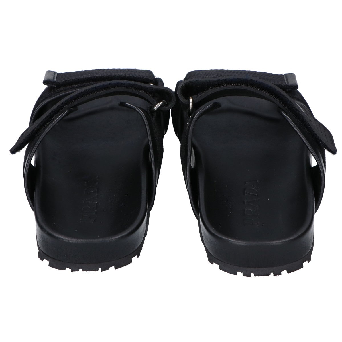 Prada 2X3002 Leather Slide Sandals
