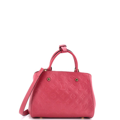 Louis Vuitton Montaigne Handbag Monogram Empreinte Leather BB
