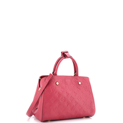 Louis Vuitton Montaigne Handbag Monogram Empreinte Leather BB