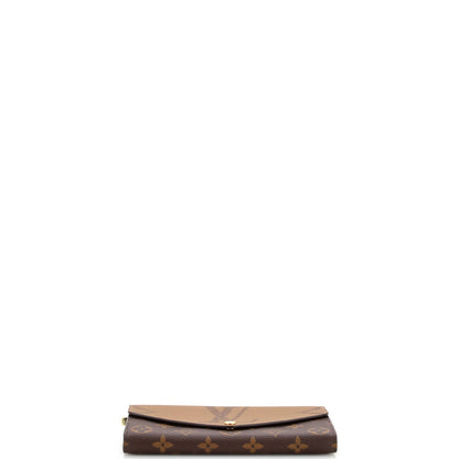 Louis Vuitton Sarah Wallet NM Reverse Monogram Giant and Monogram Canvas
