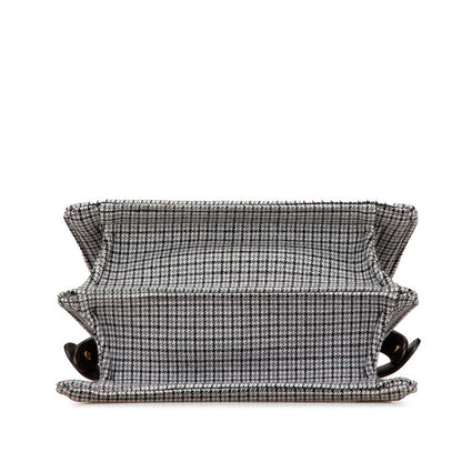 Fendi Peekaboo ISeeU Cotton Leather 2way Bag