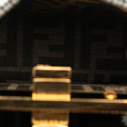 Fendi Peekaboo ISeeU Cotton Leather 2way Bag