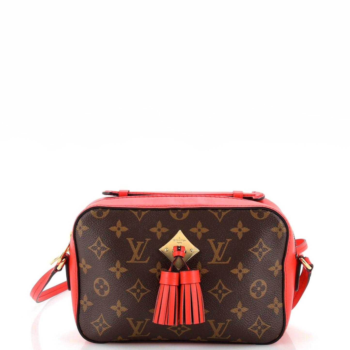 Louis Vuitton Saintonge Handbag Monogram Canvas with Leather