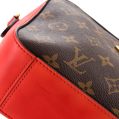 Louis Vuitton Saintonge Handbag Monogram Canvas with Leather