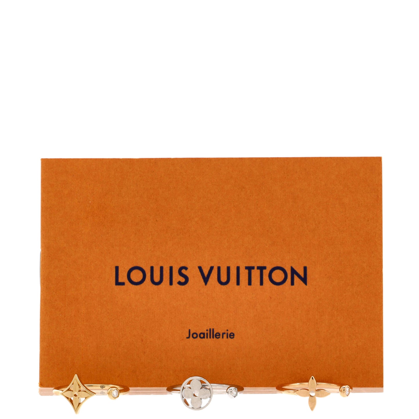 Louis Vuitton Idylle Blossom Ring Set 18K Tricolor Gold with Diamonds