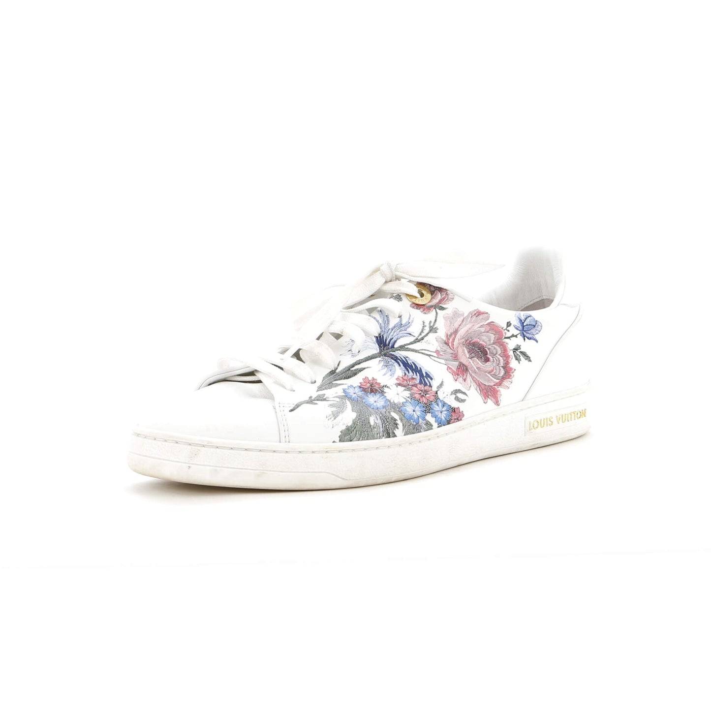 Louis Vuitton Women's FrontRow Sneakers Floral Leather