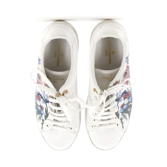Louis Vuitton Women's FrontRow Sneakers Floral Leather