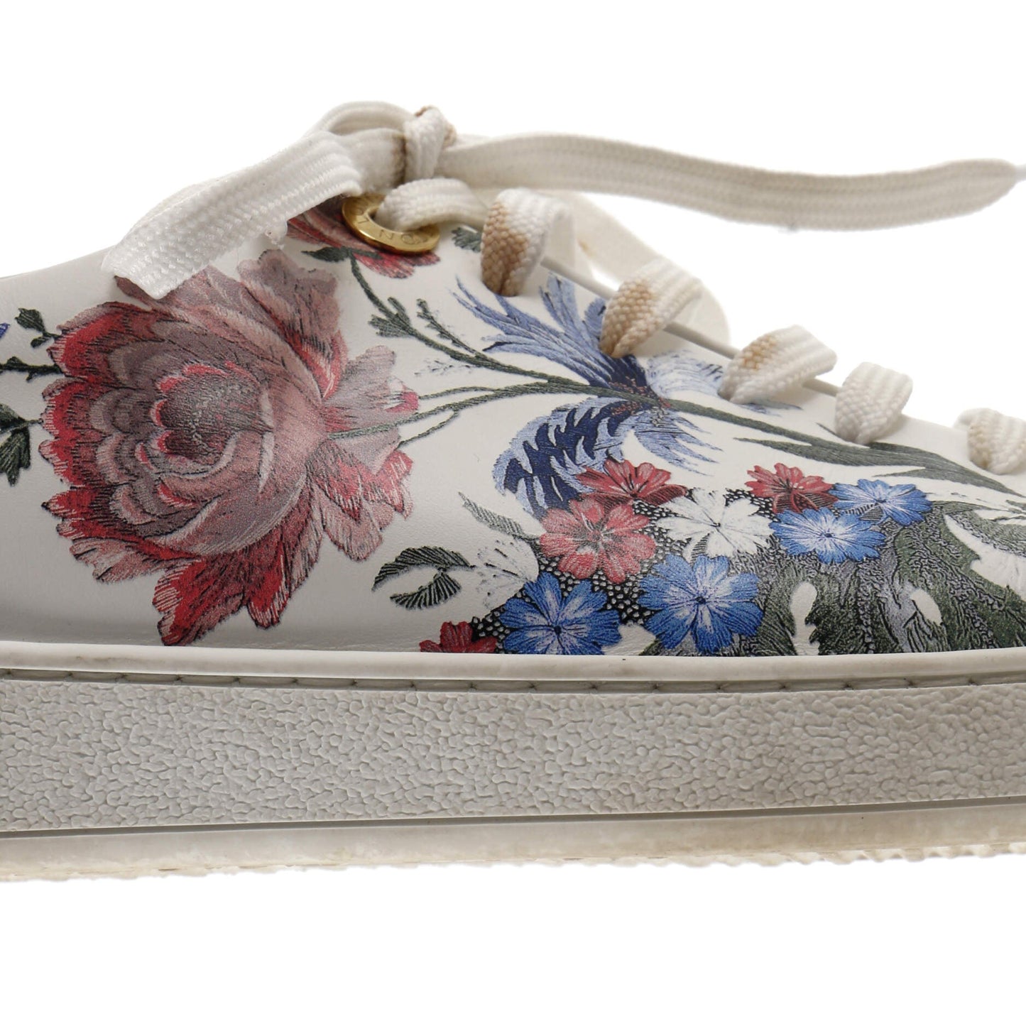 Louis Vuitton Women's FrontRow Sneakers Floral Leather