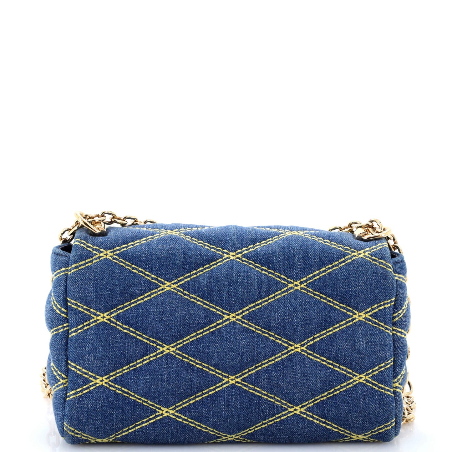 Louis Vuitton GO-14 Handbag Malletage Denim MM