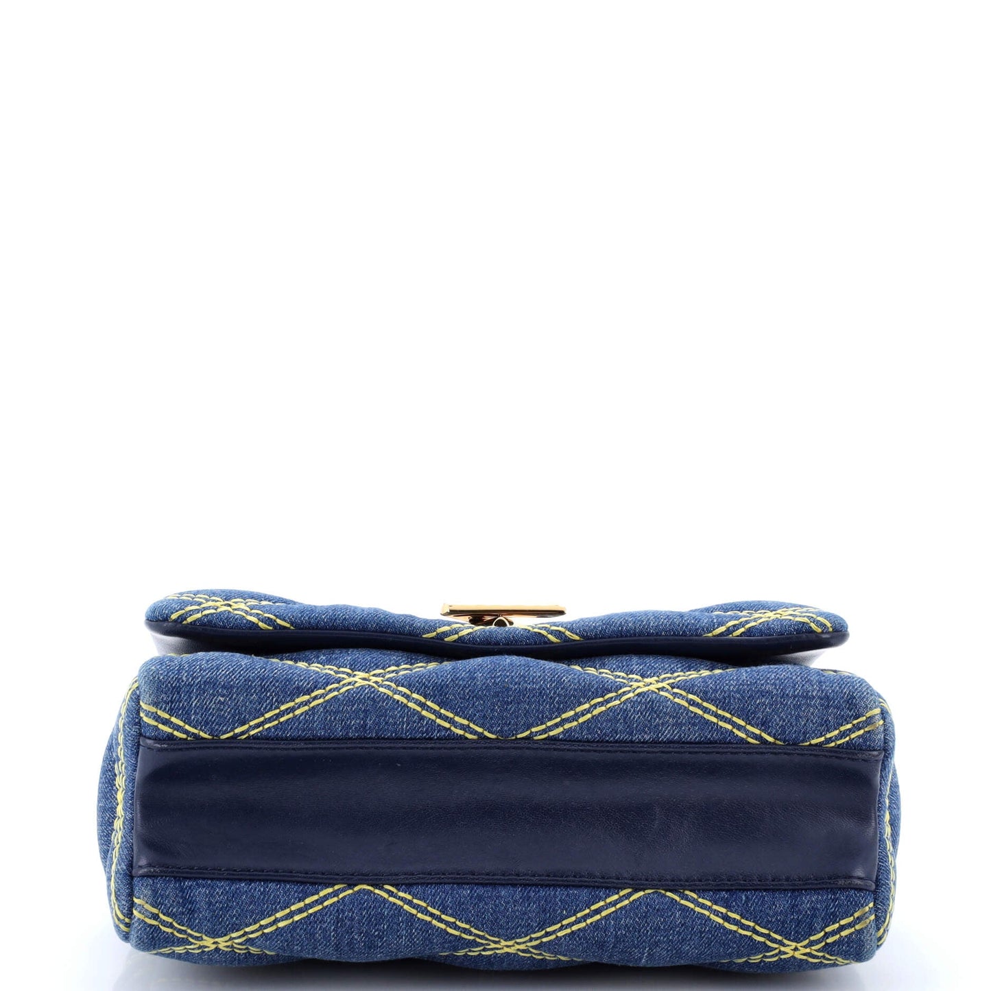 Louis Vuitton GO-14 Handbag Malletage Denim MM