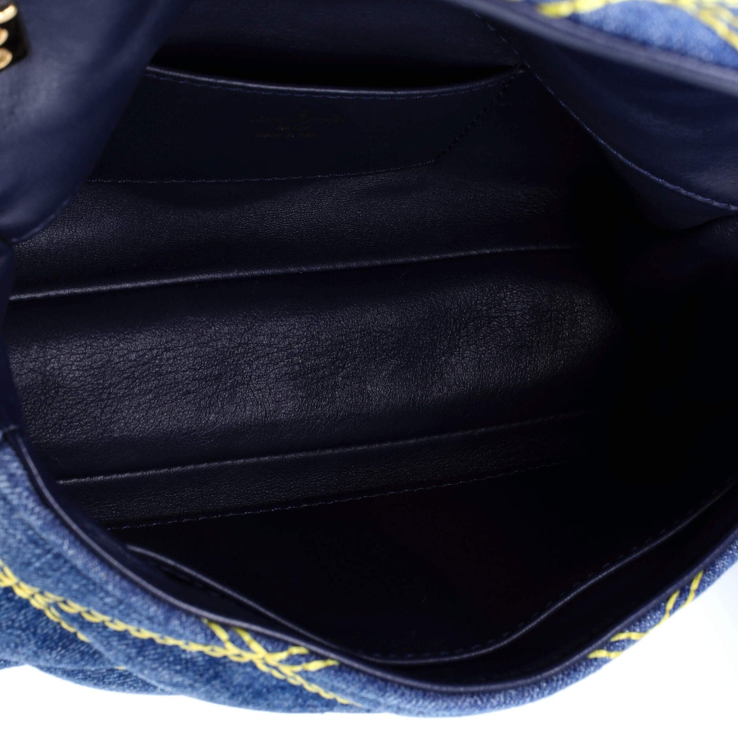 Louis Vuitton GO-14 Handbag Malletage Denim MM