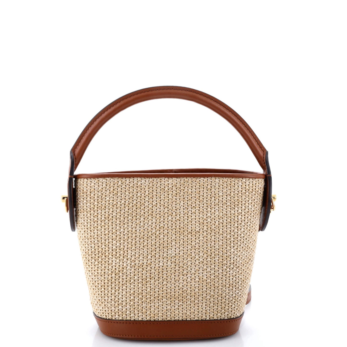 Louis Vuitton Petit Bucket NM Bag Raffia with Leather