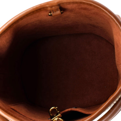 Louis Vuitton Petit Bucket NM Bag Raffia with Leather