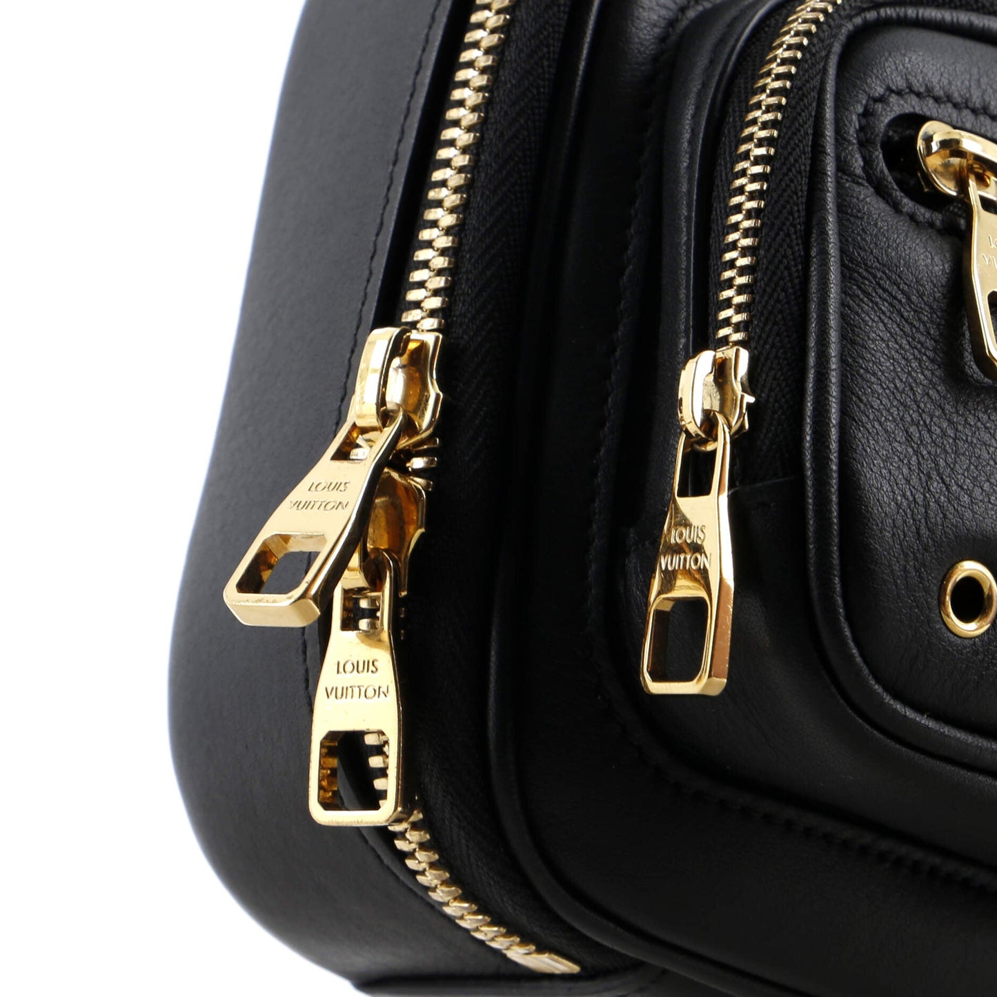 Louis Vuitton Utility Crossbody Bag Calfskin with Embossed Monogram Detail