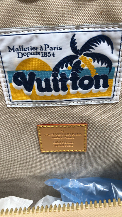 Louis Vuitton Keepall Bandouliere Bag Pharrell Williams Monogram Surfin' Coated Canvas 50
