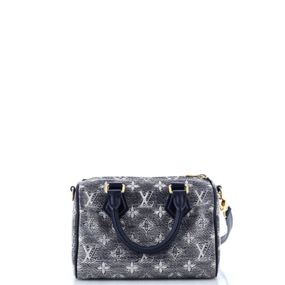 Louis Vuitton Speedy Bandouliere Bag Monoglam Jacquard Canvas 20