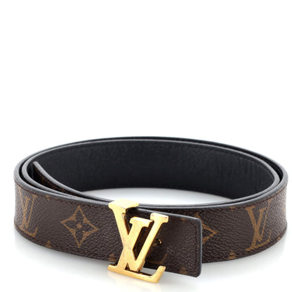 Louis Vuitton LV Initiales Belt Monogram Canvas Thin 85