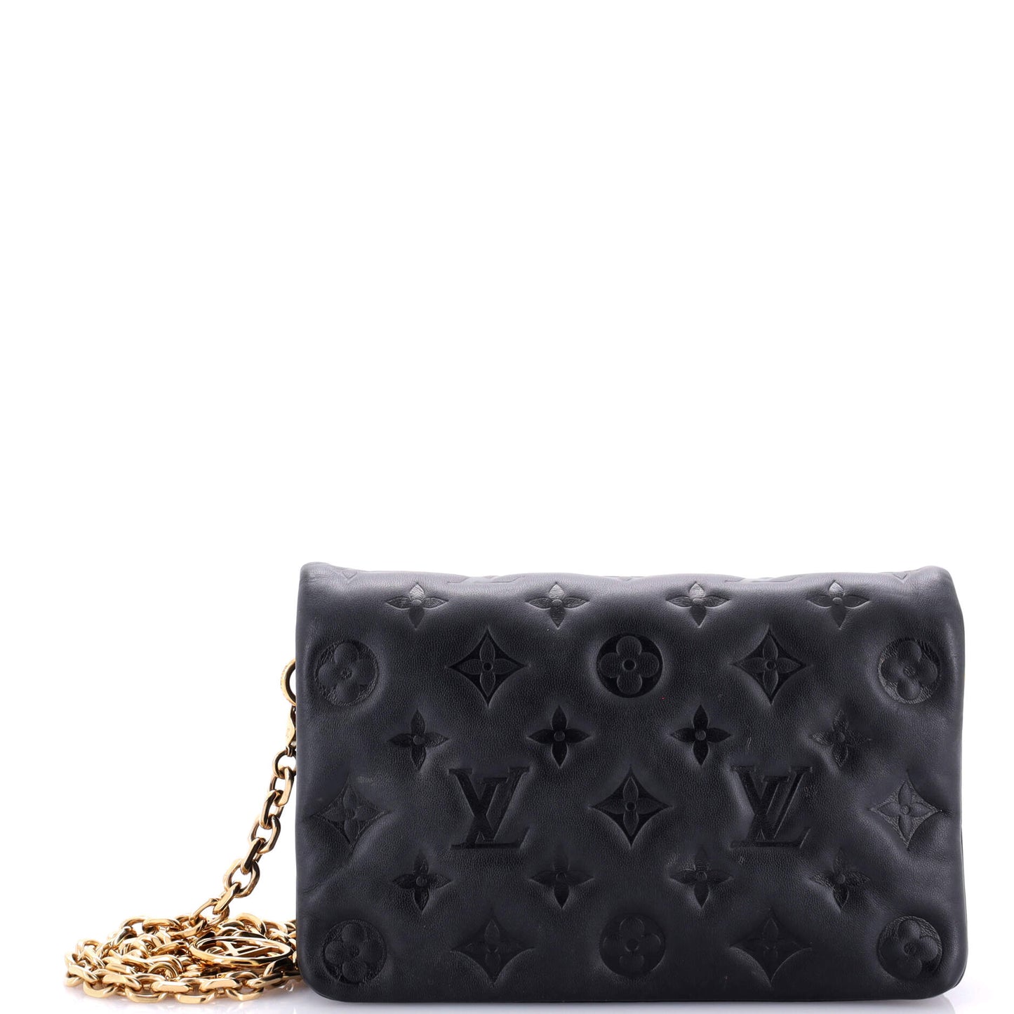 Louis Vuitton Coussin Pochette Monogram Embossed Lambskin