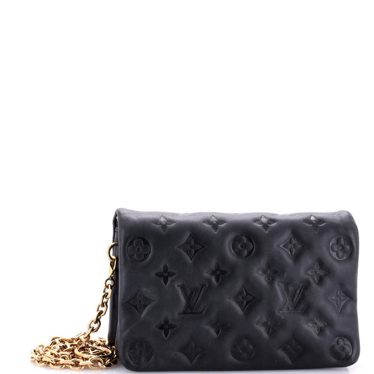 Louis Vuitton Coussin Pochette Monogram Embossed Lambskin