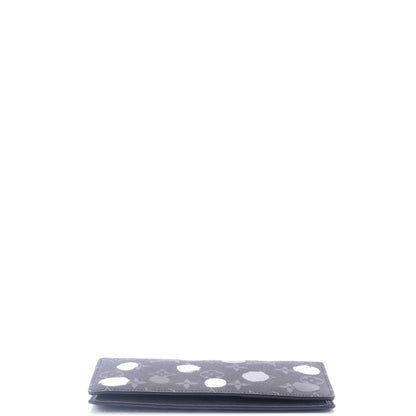 Louis Vuitton Brazza Wallet Yayoi Kusama Painted Dots Monogram Eclipse Canvas