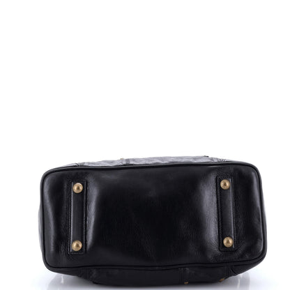 Louis Vuitton Riveting Handbag Studded Lambskin