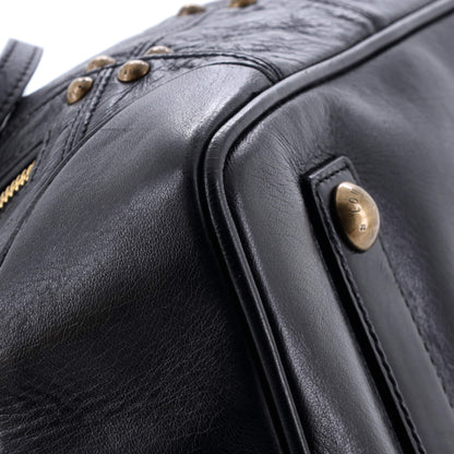 Louis Vuitton Riveting Handbag Studded Lambskin
