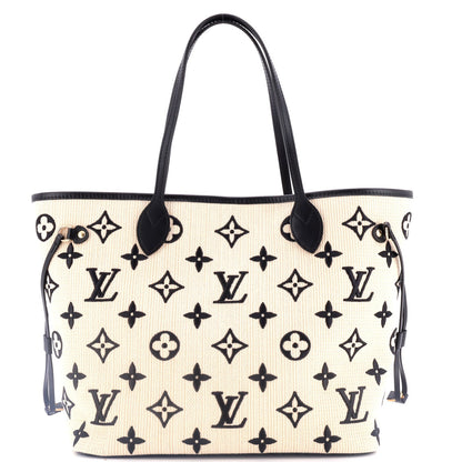 Louis Vuitton Neverfull NM Tote By The Pool Monogram Raffia MM