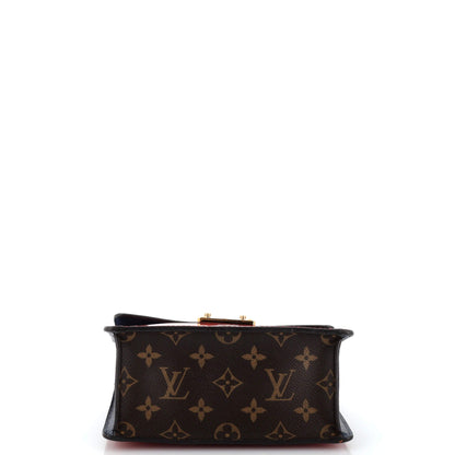 Louis Vuitton Spring Street NM Handbag Monogram Vernis with Monogram Canvas and Epi Leather