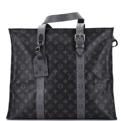 Louis Vuitton New Cabas Zippe Bag Reverse Monogram Eclipse Canvas GM