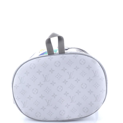 Louis Vuitton Chalk Backpack Limited Edition Logo Story Monogram Canvas