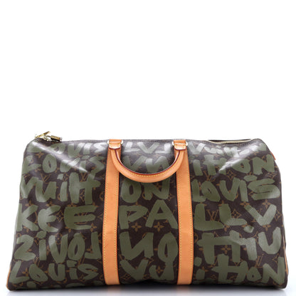 Louis Vuitton Keepall Bag Limited Edition Monogram Graffiti 50