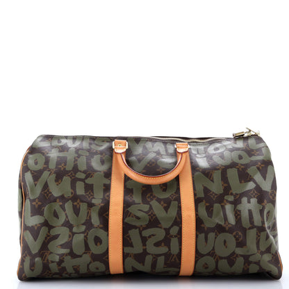 Louis Vuitton Keepall Bag Limited Edition Monogram Graffiti 50