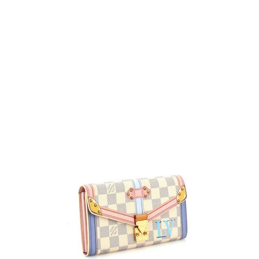 Louis Vuitton Sarah Wallet NM Limited Edition Damier Summer Trunks