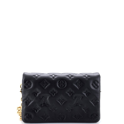 Louis Vuitton Coussin Pochette Monogram Embossed Lambskin