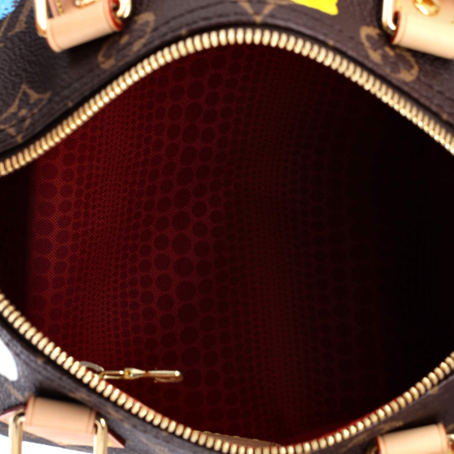 Louis Vuitton Speedy Bandouliere Bag Yayoi Kusama Painted Dots Monogram Canvas 25