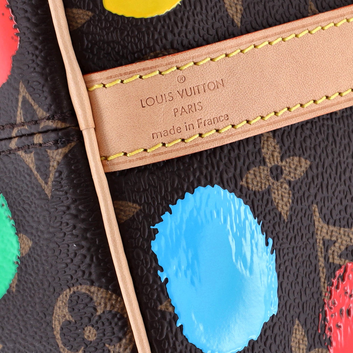 Louis Vuitton Speedy Bandouliere Bag Yayoi Kusama Painted Dots Monogram Canvas 25