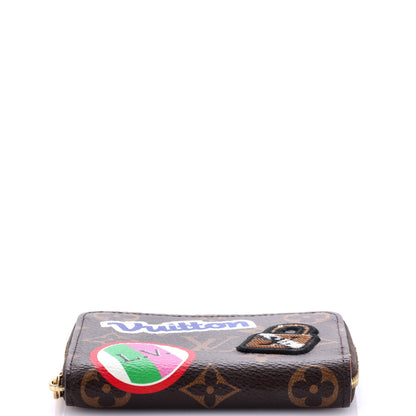 Louis Vuitton Zippy Coin Purse Limited Edition Patches Monogram Canvas