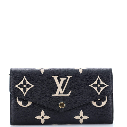 Louis Vuitton Sarah Wallet NM Bicolor Monogram Empreinte Giant
