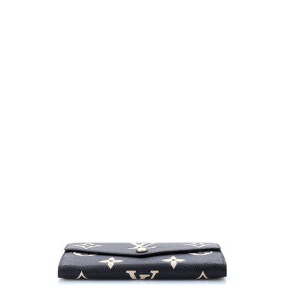 Louis Vuitton Sarah Wallet NM Bicolor Monogram Empreinte Giant