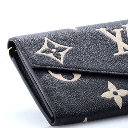 Louis Vuitton Sarah Wallet NM Bicolor Monogram Empreinte Giant