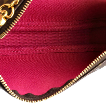 Louis Vuitton Pochette Accessoires Limited Edition Christmas Animation Monogram Canvas Mini