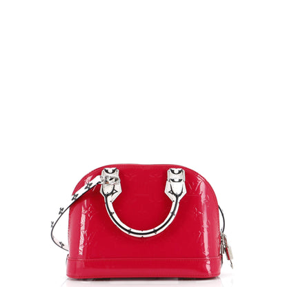 Louis Vuitton Alma Handbag Monogram Vernis with Monogram Canvas and Epi Leather BB